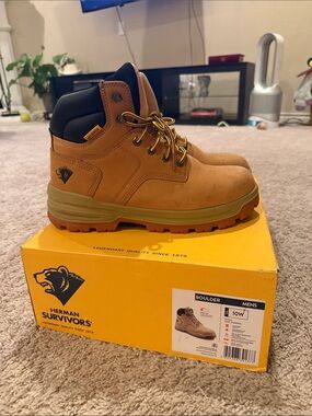 Herman Survivors Men’s Boulder Work Boots - Tan